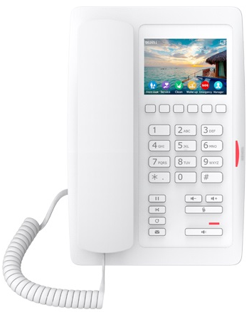 

Телефон VoiceIP Fanvil H5W white 2 порта 10/100 Мбит, Wi-Fi, PoE, цветной дисплей, H5W white