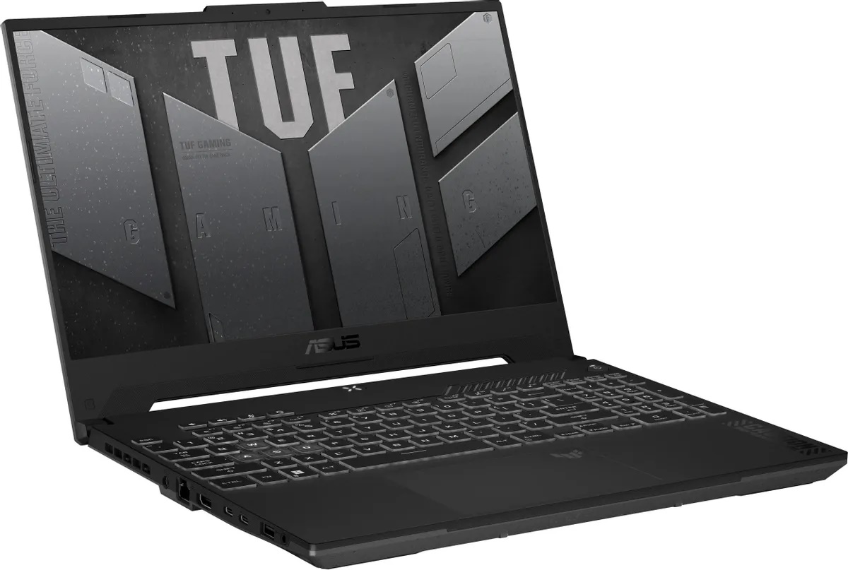 

Ноутбук ASUS TUF Gaming F15 FX507VV-LP186 90NR0BV7-M00PA0 i7 13620H/16GB/512GB SSD/GeForce RTX4060 8GB/15.6" IPS FHD/WiFi/BT/Cam/noOS/grey, TUF Gaming F15 FX507VV-LP186