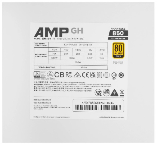 фото Блок питания ATX PHANTEKS PH-P850GH_WT01 в Омске