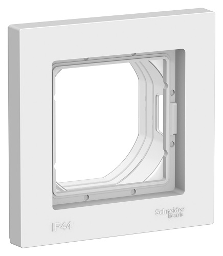 

Рамка Schneider Electric ATN440101 AtlasDesign AQUA, 1-постовая, IP44, белая, ATN440101