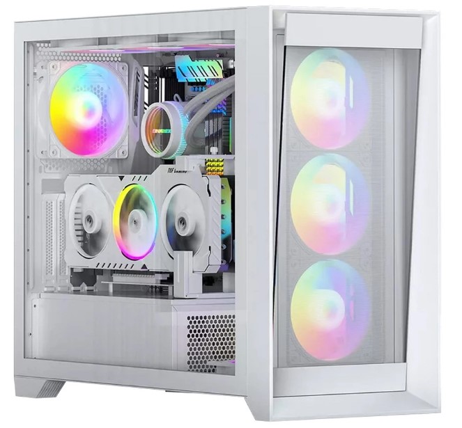 

Корпус eATX ACD Lagrange AH-TC1GCW-000 без БП, боковая и фронтальная панель из закалённого стекла, 2*USB 3.2, USB Type-C, Lagrange