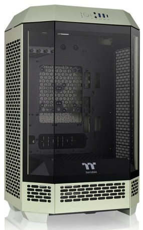 

Корпус mini-ITX Thermaltake The Tower 300 Matcha Green CA-1Y4-00SEWN-00 зеленый, без БП, 2*USB3.0, audio, The Tower 300 Matcha Green