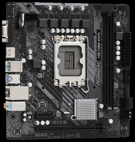 фото Материнская плата mATX ASRock H610M-HVS в Уфе