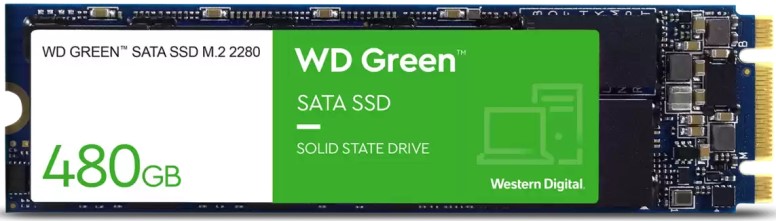 

Накопитель SSD M.2 2280 Western Digital WDS480G3G0B WD Green 480GB SATA 6Gb/s 3D TLC 545MB/s MTTF 1M, WDS480G3G0B