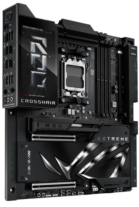 

Материнская плата E-ATX ASUS ROG CROSSHAIR X870E EXTREME 90MB1LB0-M0EAY0 (AM5, AMD X870, 4*DDR5, 2*PCIe, 5*M.2, WiFi, BT, 4*USB Type-C, HDMI), ROG CROSSHAIR X870E EXTREME