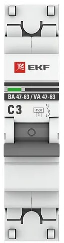 фото Автоматический выключатель  EKF mcb4763-1-03C-pro в Челябинске