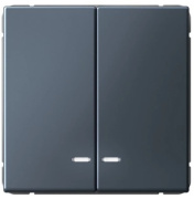 фото Выключатель двухклавишный  Systeme Electric GAL000751