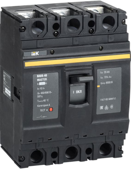 Изображение товара Автоматический выключатель IEK SVA50-3-0500-02 для защиты электрических сетей