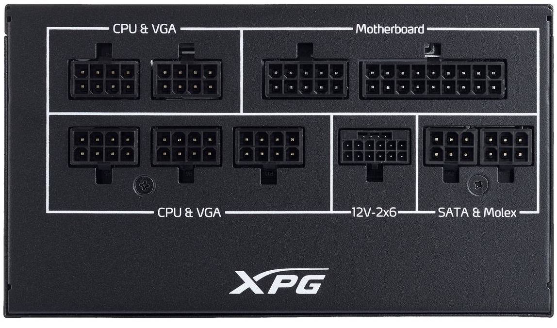 

Блок питания ATX ADATA XPG CORE REACTOR II COREREACTORIIVE750G-BKCEU 750W, 80 PLUS Gold, 12VHPWR, full modular, RTL, CORE REACTOR II
