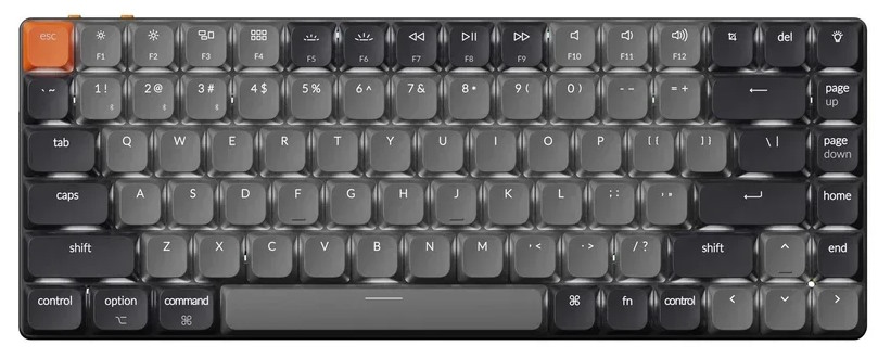 

Клавиатура Wireless Keychron K3 механическая ультратонкая QMK версия 3, 84 клавиши, While Led подсветка,Low Profile Red Switch, K3