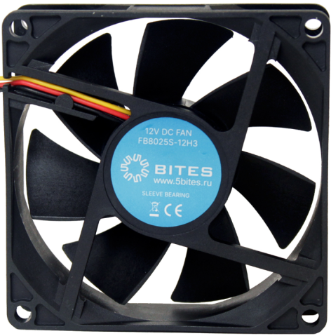 Изображение товара Вентилятор 5bites FB8025S-12H3 80х80х25 мм для охлаждения ПК