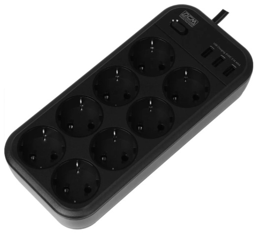фото Сетевой фильтр  Powercom SP-08 USB03AB 1.8M в Омске