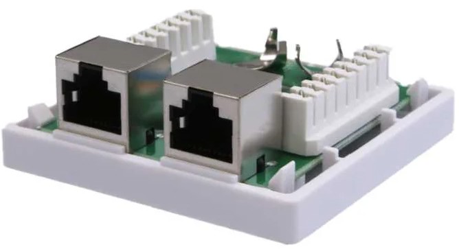 

Розетка настенная SUPRLAN 10-0353-1 накладная RJ45 2 кат.6 FTP белый, 10-0353-1