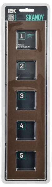 фото Рамка пятерная  IEK SK-M52-M-K30 в Санкт-Петербургe