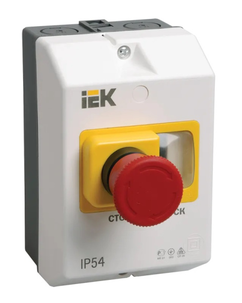 Изображение товара Оболочка защитная IEK DMS11D-PC55 с кнопкой стоп и IP54