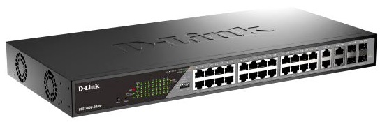 

Коммутатор управляемый D-link DSS-200G-28MP/A1A 24x10/100/1000Base-T PoE (PoE-бюджет 370Вт, дальность до 250м), 4xCOMBO 100/1000Base-T/SFP, L2, DSS-200G-28MP/A1A