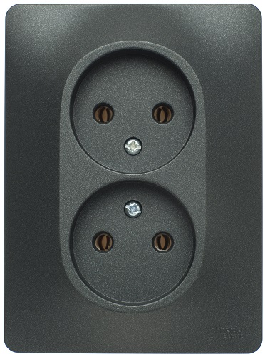 

Розетка Schneider Electric GSL000720 двойная без заземления, IP20, GSL000720