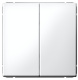 фото Выключатель двухклавишный  Systeme Electric GAL000151S в Омске