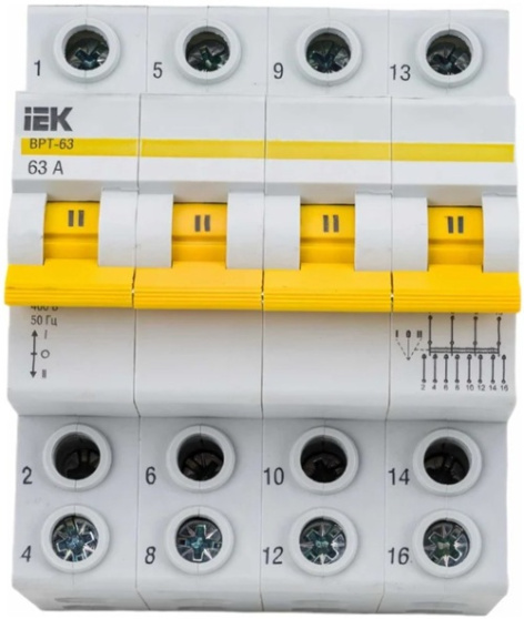 фото Выключатель-разъединитель трехпозиционный IEK MPR10-4-063 в Челябинске