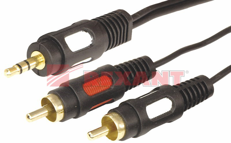

Кабель Rexant 17-4236 3.5 Stereo Plug - 2RCA Plug, 7м (GOLD), 17-4236