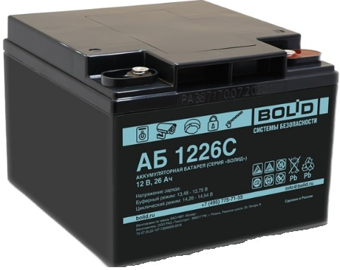 фото Аккумулятор  Болид АБ 1226С в Омске