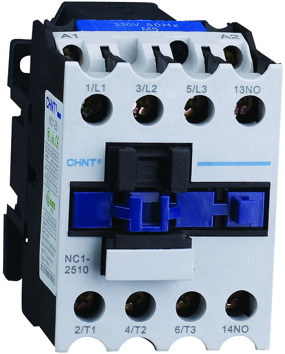 

Контактор CHINT 221865 NC1-2510, 25А, 230В/АС3, 1НО, 50Гц (R), 221865