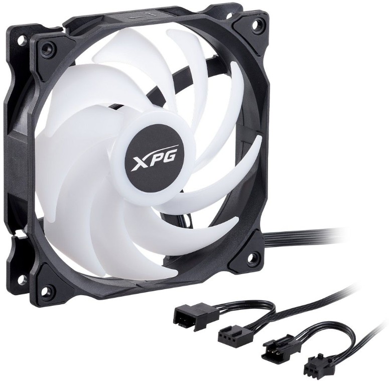 

Вентилятор для корпуса ADATA XPG VENTO 120 ARGB 120x120mm, 300-1850rpm, 50,27CFM, 21dBa, ARGB, 4-pin PWM, black (3-pack), VENTO 120 ARGB