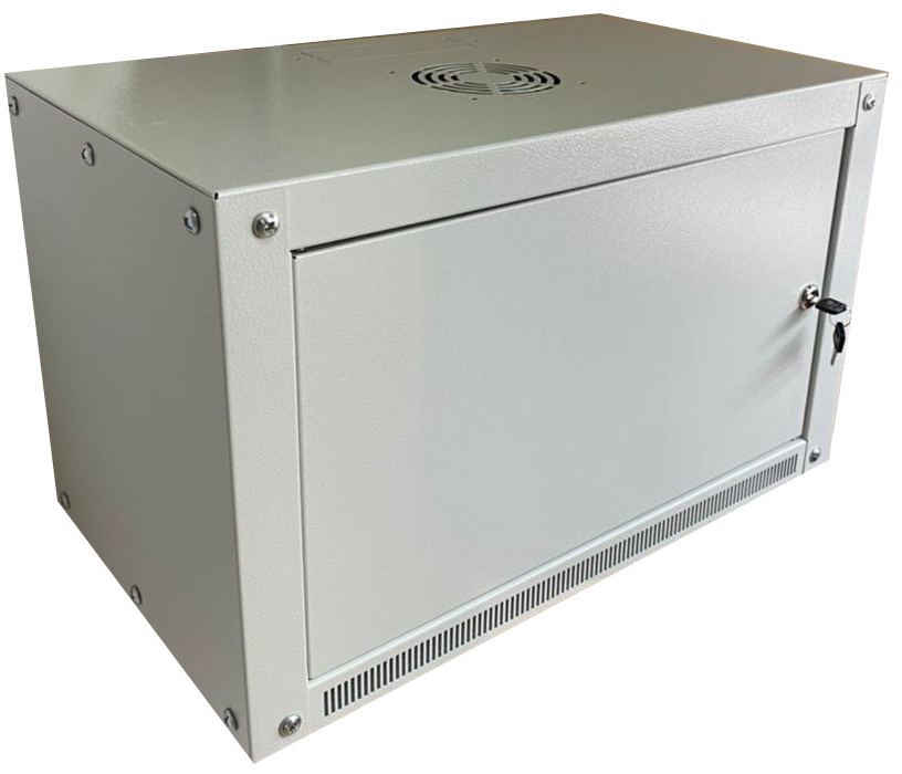 

Шкаф настенный 19", 6U W&T M066035GWTWOF-RU 600x350 мм, дверь глухая металл, цвет серый, без вент., M066035GWTWOF-RU