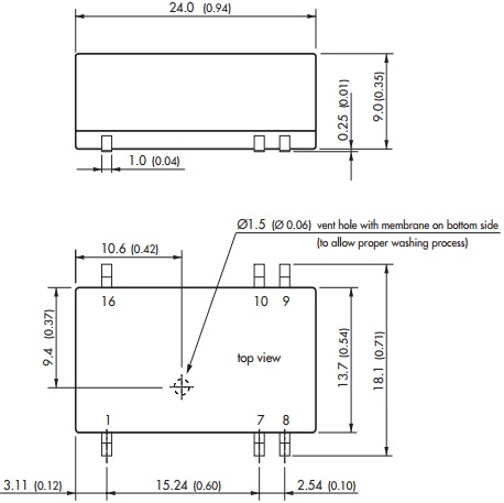 

Преобразователь DC-DC модульный TRACO POWER TES 2N-1221 Монтаж: на плату, SMD; P вых: 2 Вт; #: 2; U вх: 9...18 В; Выход: 5 В, -5 В; Защита: КЗ, TES 2N-1221