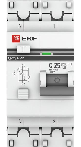 фото Автомат дифференциальный EKF DA32-6-25-30-ac-pro