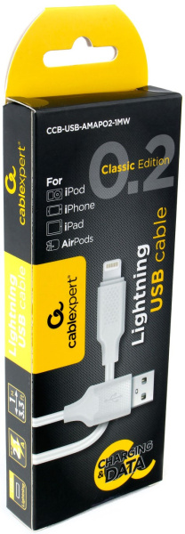 фото Кабель интерфейсный USB 2.0 Cablexpert CCB-USB-AMAPO2-1MW в Казани