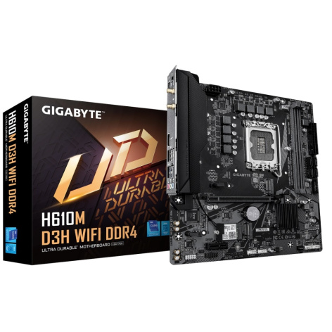 фото Материнская плата mATX GIGABYTE H610M D3H WIFI DDR4