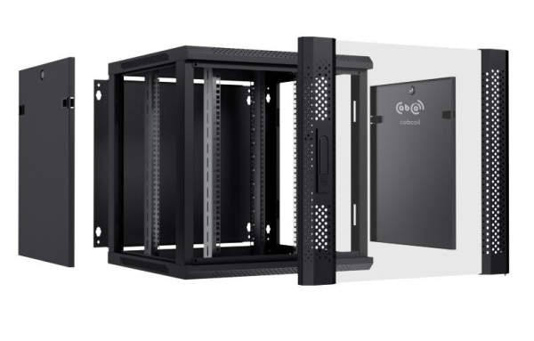 фото Шкаф настенный 19", 18U Cabcoil CC-WL-18.6.6-G-BK
