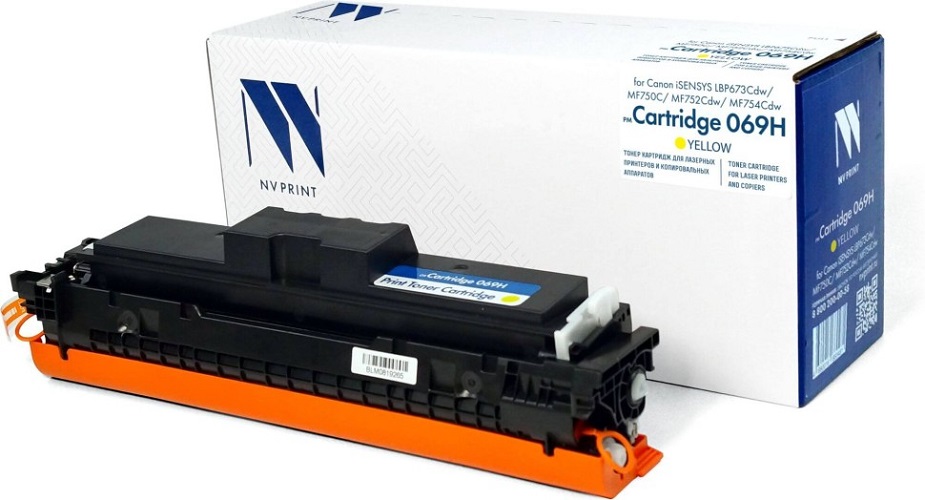 

Картридж NVP NV-069HY Yellow для Canon iSENSYS LBP673Cdw/MF750C/MF752Cdw/MF754Cdw (5500k), NV-069HY