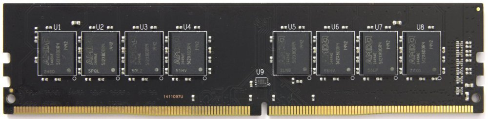 

Модуль памяти DDR4 4GB AMD R744G2606U1S-UO R7 Performance PC4-21300 2666MHz CL16 288-pin 1.2V XMP Радиатор OEM, R744G2606U1S-UO