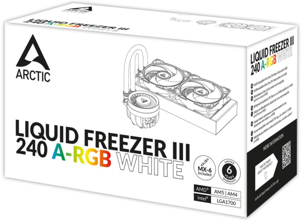 фото Система охлаждения жидкостная ARCTIC Cooling Liquid Freezer III-240 A-RGB White в Уфе