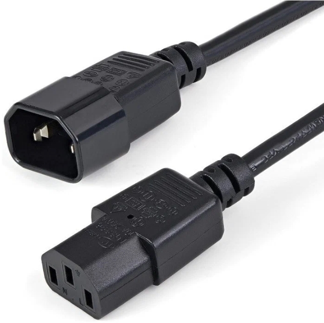 

Кабель питания Filum FL-PC10-C13-C14-0.6M С13- C14, 3х0.75мм², 220В, 10A, чёрный, 0.6 м., FL-PC10-C13-C14-0.6M