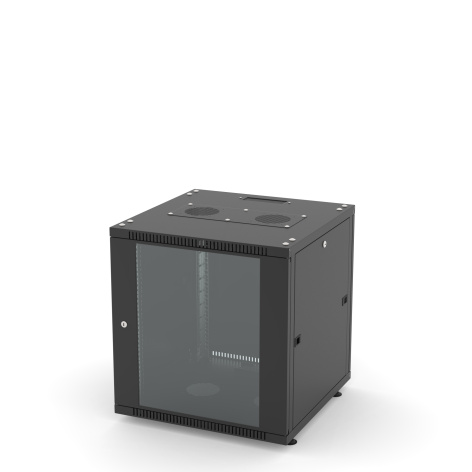 Изображение товара Телекоммуникационный шкаф Filum FL-NT-1266GM1M-BK 12U 600x600 IP20