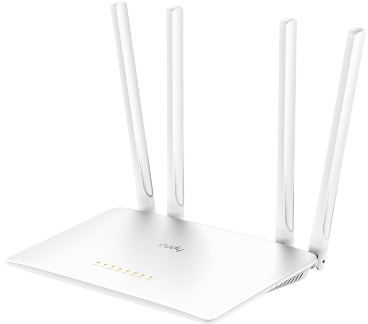 

Роутер Cudy WR1200 AC1200 Dual Band Wi-Fi, Chipset MediaTek, 802.11ac/a/b/g/n, 867Mbps at 5GHz + 300Mbps at 2.4GHz, 5 x 10/100Mbps Ports, WiFi/AP/ Rep, WR1200