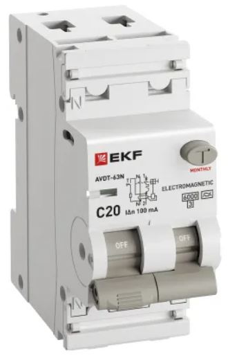 фото Автомат дифференциальный EKF D63N26MA20C100 в Челябинске