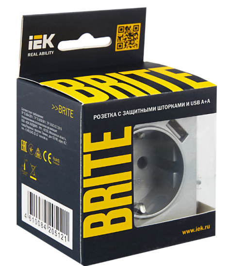 фото Розетка с заземлением  IEK BR-R14-16-U21-D31-K47 в Омске