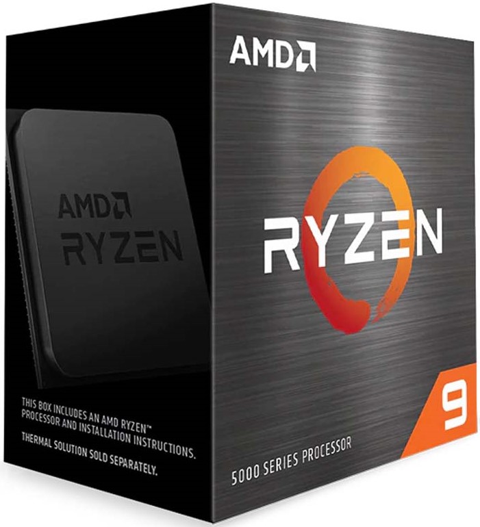 

Процессор AMD Ryzen 9 5900X 100-100000061WOF Zen 3 12C/24T 3.7-4.8GHz (AM4, L3 64MB, 7nm, 105W) BOX w/o cooler, Ryzen 9 5900X