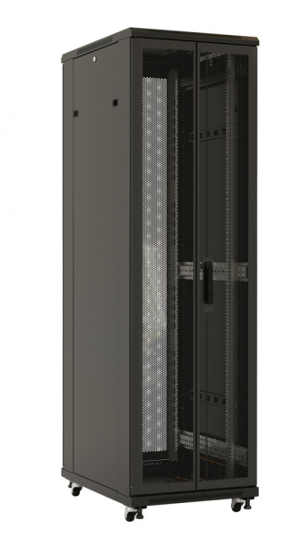 фото Шкаф напольный 19", 42U Hyperline TTBR-4266-DD-RAL9004 в Санкт-Петербургe