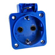 фото Розетка панельная IEK PSN71-016-3-2-54-K07