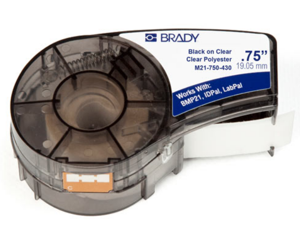 

Лента красящая Brady M21-750-430 brd110901 19.05mm/6.4m, полиэстер, черный на прозрачном, для BMP21, M21-750-430