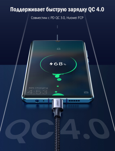 фото Кабель интерфейсный Type C-Type C UGREEN 70427 в Волгограде