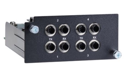 

Модуль расширения MOXA PM-7500-4MST 4 порта 100BaseFX (многомодовое волокно, разъем ST) для коммутатора PT-7528-24TX, PM-7500-4MST