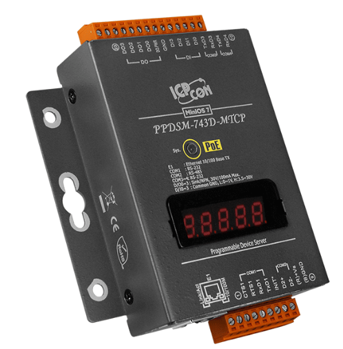 

Преобразователь ICP DAS PPDSM-743D-MTCP CR PPDS-743D-MTCP CR with Metal Case, PPDSM-743D-MTCP CR