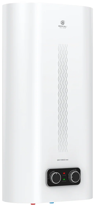 

Водонагреватель Royal Clima RWH-DF100-FS DRY FORCE Inox, 700/1300/2000 Вт, 100л, сухой тэн, RWH-DF100-FS