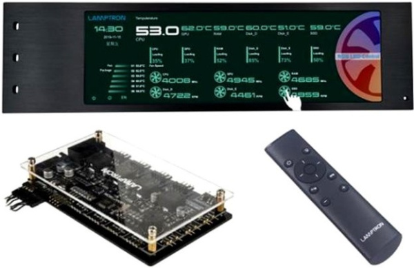 Изображение товара Панель управления подсветкой и вентиляторами Lamptron LAMP-CU135A
